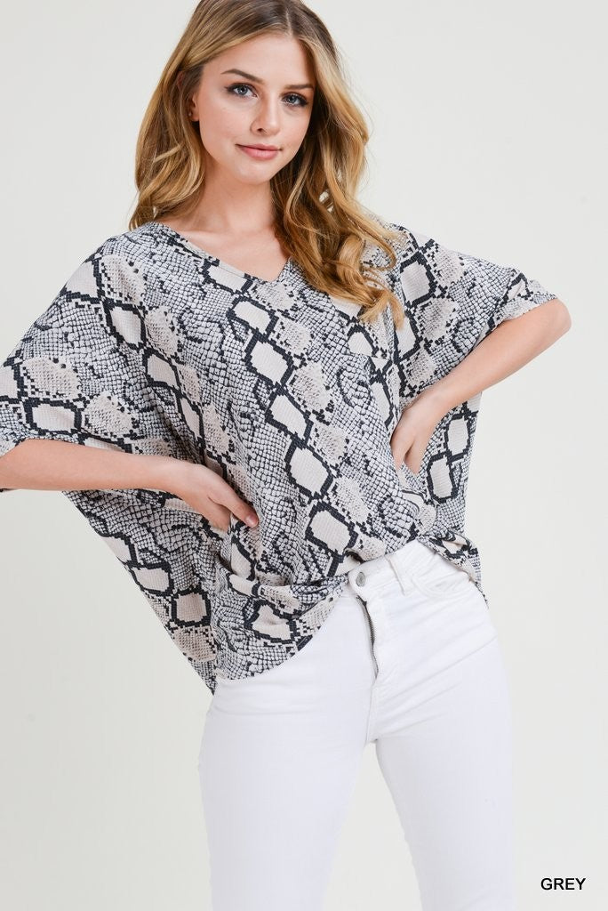 Snake Print Blouse