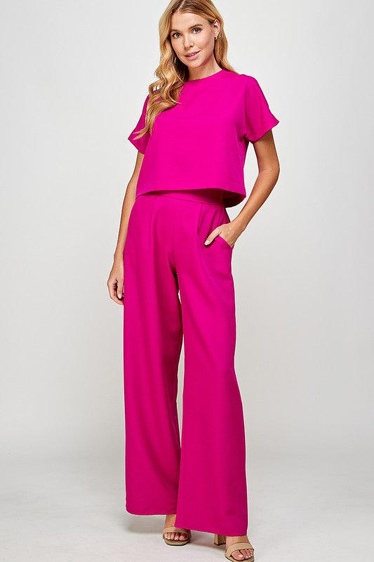 Liza Wide Leg Pant Set