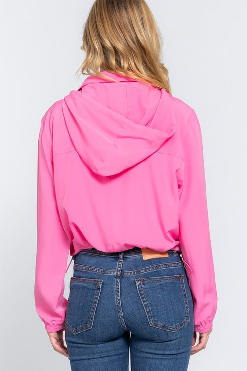 Pink Hooded Jacket