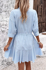 Striped Shirt Dress