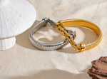 Chain & Coil Bracelet Waterproof & Tarnish Free